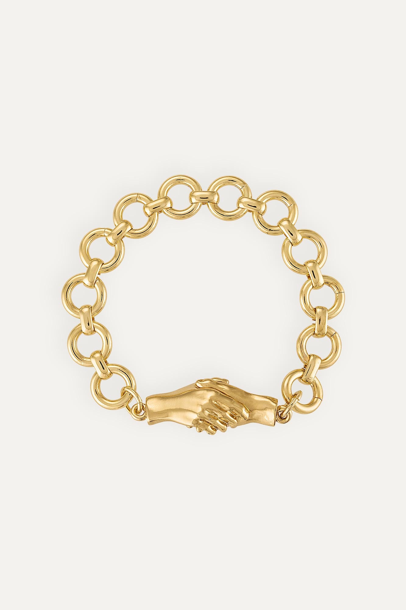 MLE Gentlewoman's Agreement® Handshake Bracelet in Gold