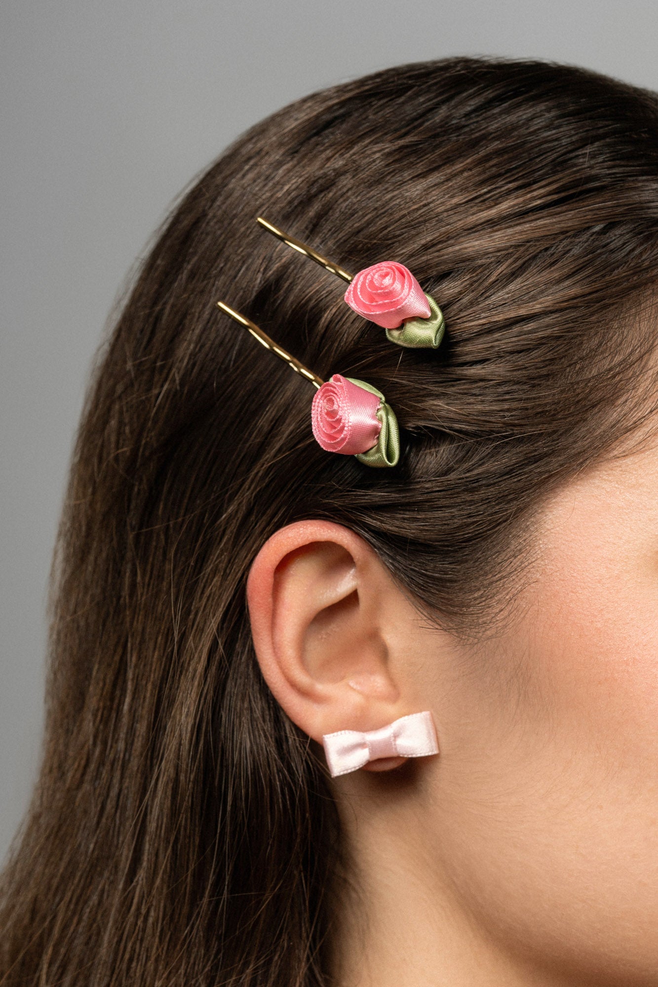 Satin Rose Hair Pin Set – MLE